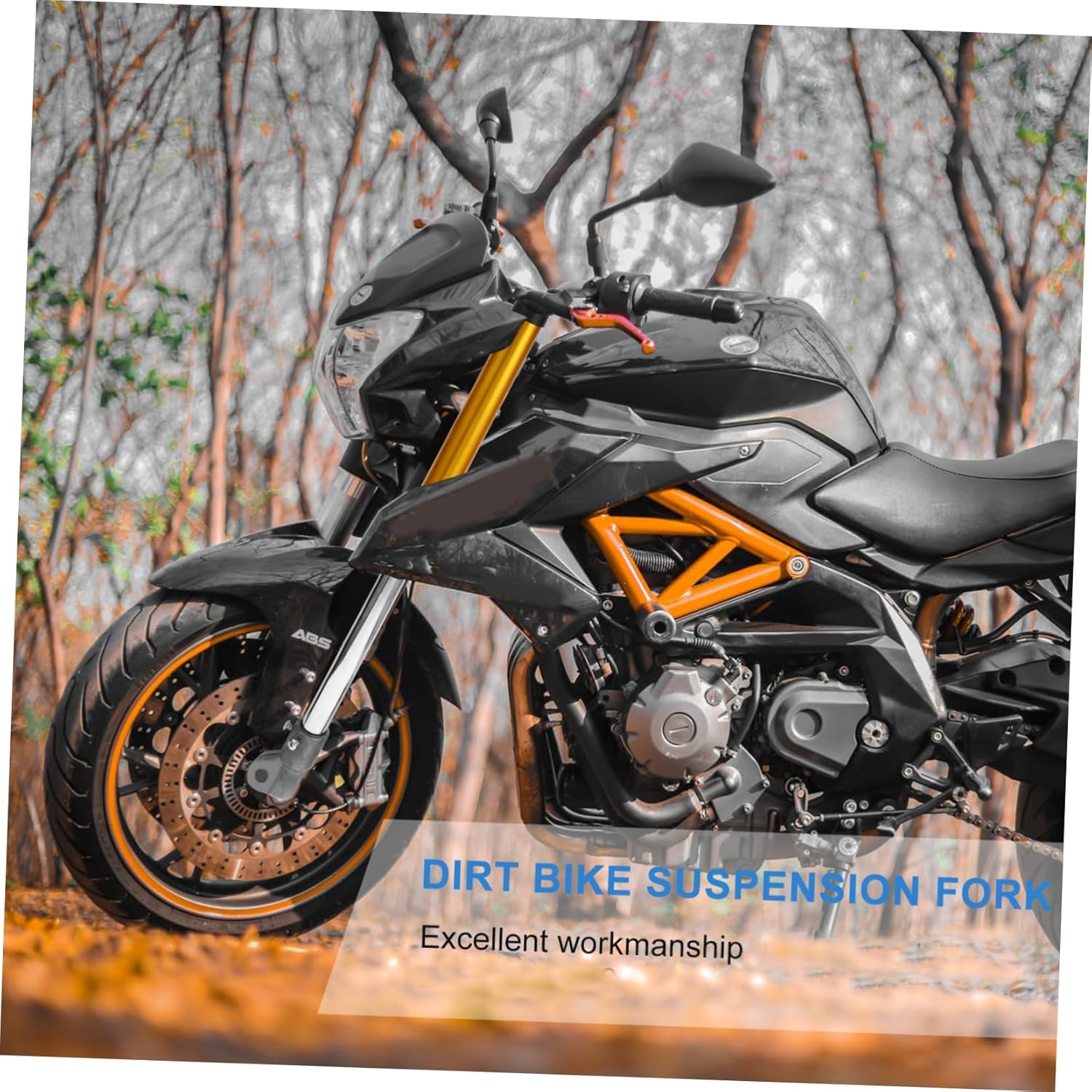 Cabilock Mini Dirt Bike Shock Absorption Front Fork Durable Suspension Fork Accessories for Mini Stroke Off Road Motorcycles Easy Installation Replacement for Old Parts