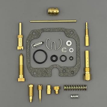 Carburetor Rebuild Kit for Kawasaki Bayou 250 KLF250A ATV 2003-2006 Carb Repair Replacement Parts Main Jet #120 Pilot Jet #22.5
