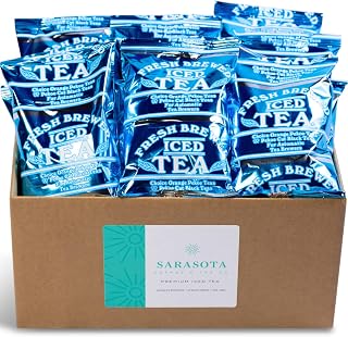 Sarasota Tea, 3.5 Gallon Tea Bags, Gourmet Black Orange Pekoe Iced Tea Packs, (20 Count)