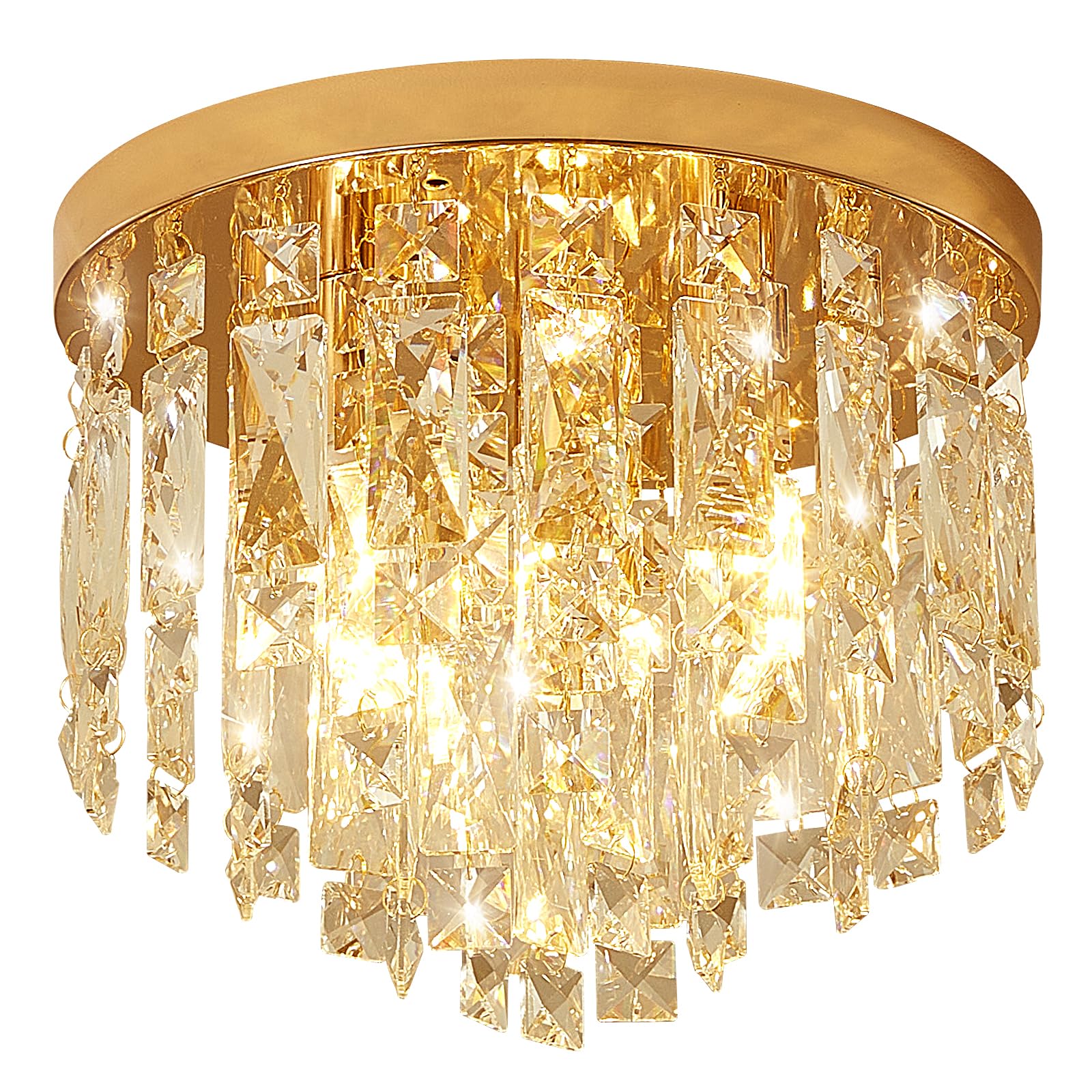 YMP&YZX Small Crystal Chandelier 11.8