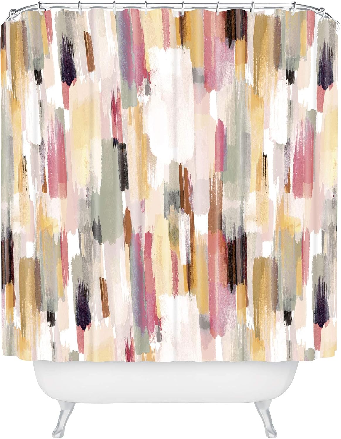 Deny Designs Ninola Designs Rustic Texture Warm Shower Curtain, 72x69, Tan