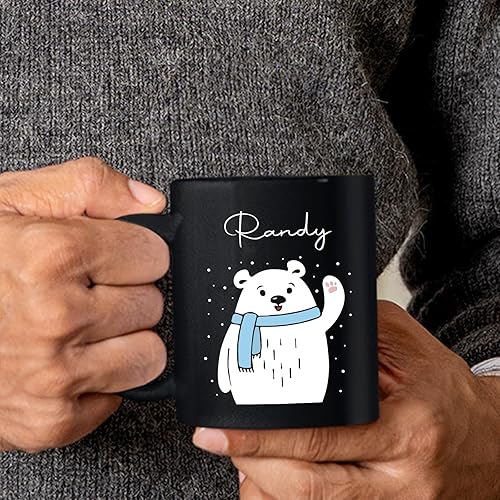 Miniatura 33 de Taza de cerámica de Navidad para pareja, taza de cerámica de Navidad con nombre inicial personalizado, tazas de café personalizadas para esposo