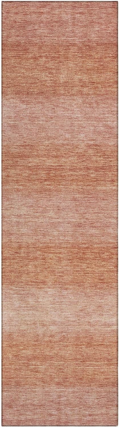 Addison Rugs Chantille ACN1733 Terracotta 2'3" x 7'6" Indoor/Outdoor, Machine Washable, Easy Clean, Non Shedding, Bedroom, Living Room, Dining Room, Kitchen, Patio Runner Rug