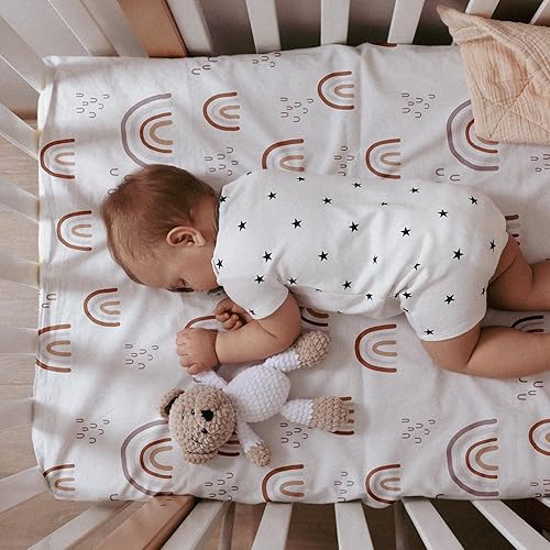 Miniatura 2 de Gllquen Baby Pack N Play - Sábanas ajustables para colchón de paquete y juego, sábana portátil de mini cunas, ultra suave, ajuste natural, funda de