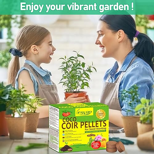 Miniatura 7 de Legigo 100 Piezas 30mm de Fibra de Coco Pellets Mezcla de Suelo para Inicio de Semillas - Pods de Suelo de Fibra de Coco Orgánico para Plántulas