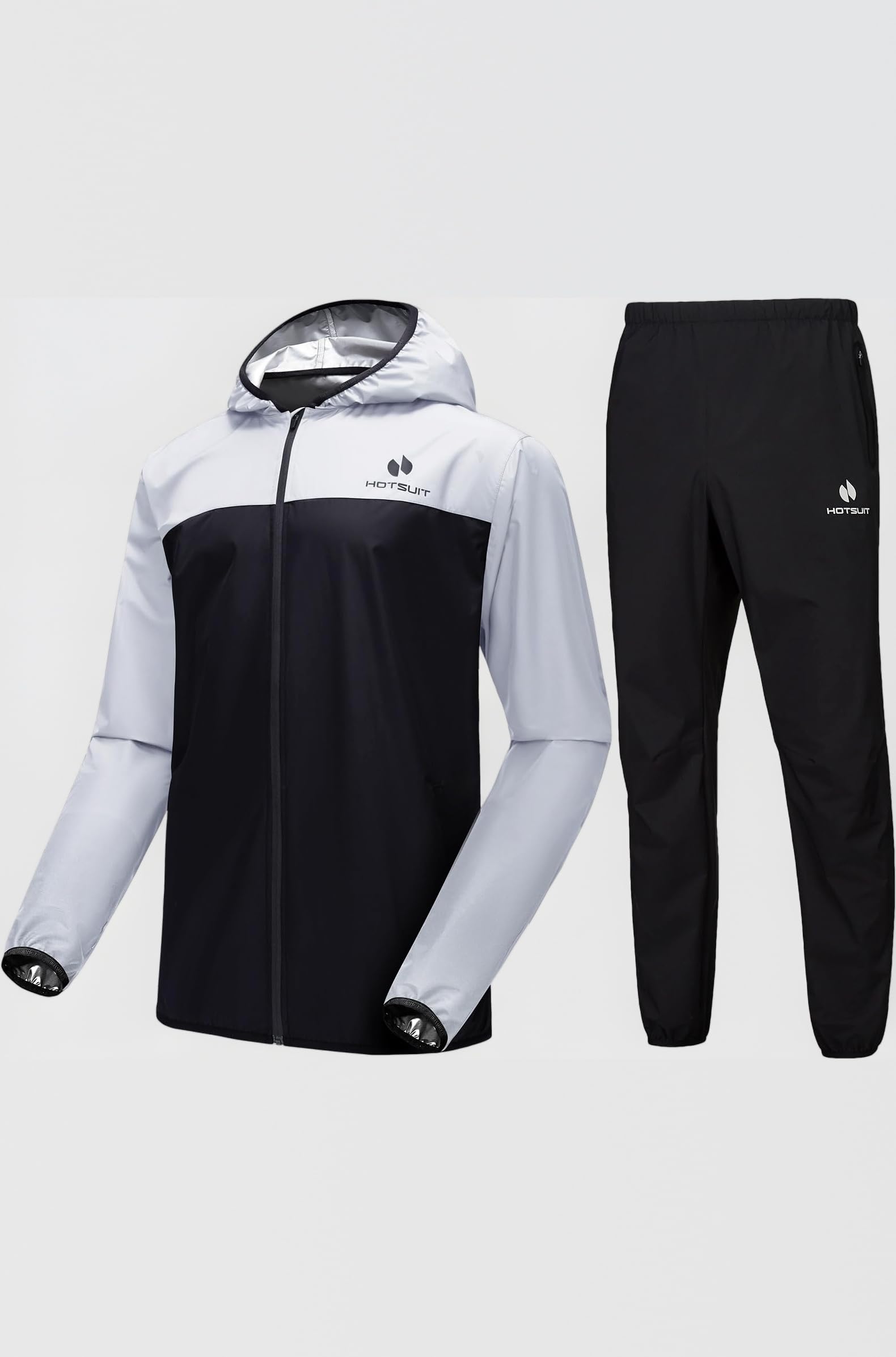 HOTSUIT Sauna Suit for Men Sweat Suits Gym Workout Exercise Sauna Jacket Pant Full Body