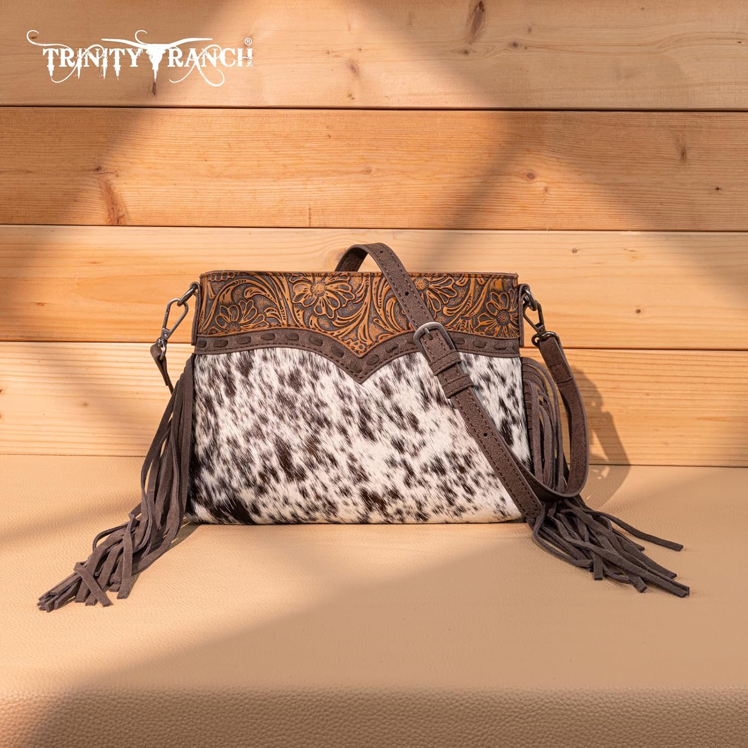 Trinity Ranch Western Crossbody bag for Women Hair-On Cowhide Purse - Image 2