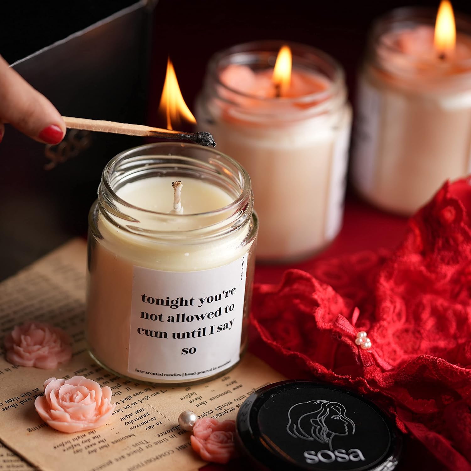 Buy Tonight You're Not Allowed Aroma Scented Candles Gift Set