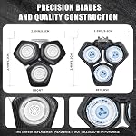 SH71/50 Shaving Heads, Black, 1 Pack | Compatible with Philips S5000 Series (S5xxx models), Compatible with S7000 Series (S7xxx models), Replaces SH60/70, SH70/70