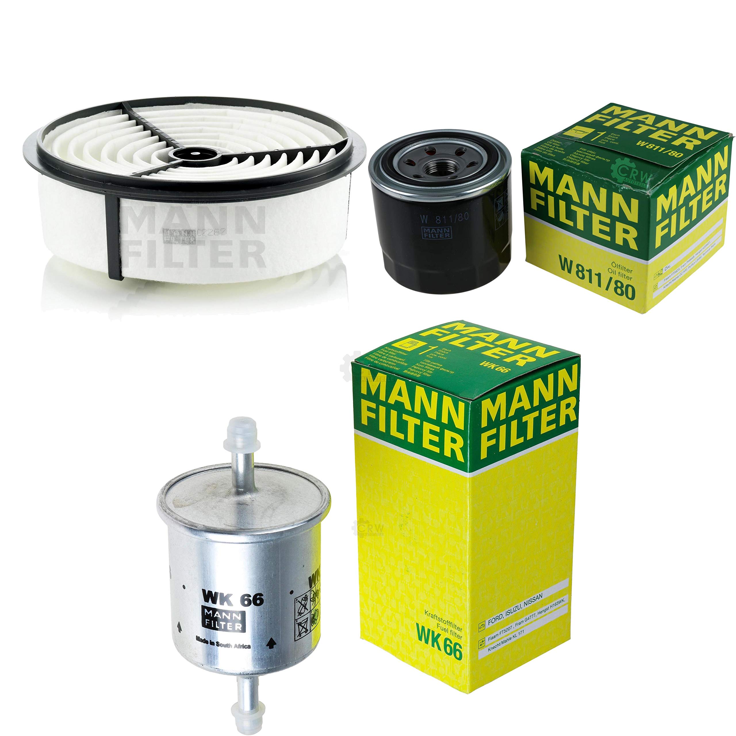 MANN-FILTER - Set di ispezione, filtro del carburante, filtro dell'olio, filtro dell'aria