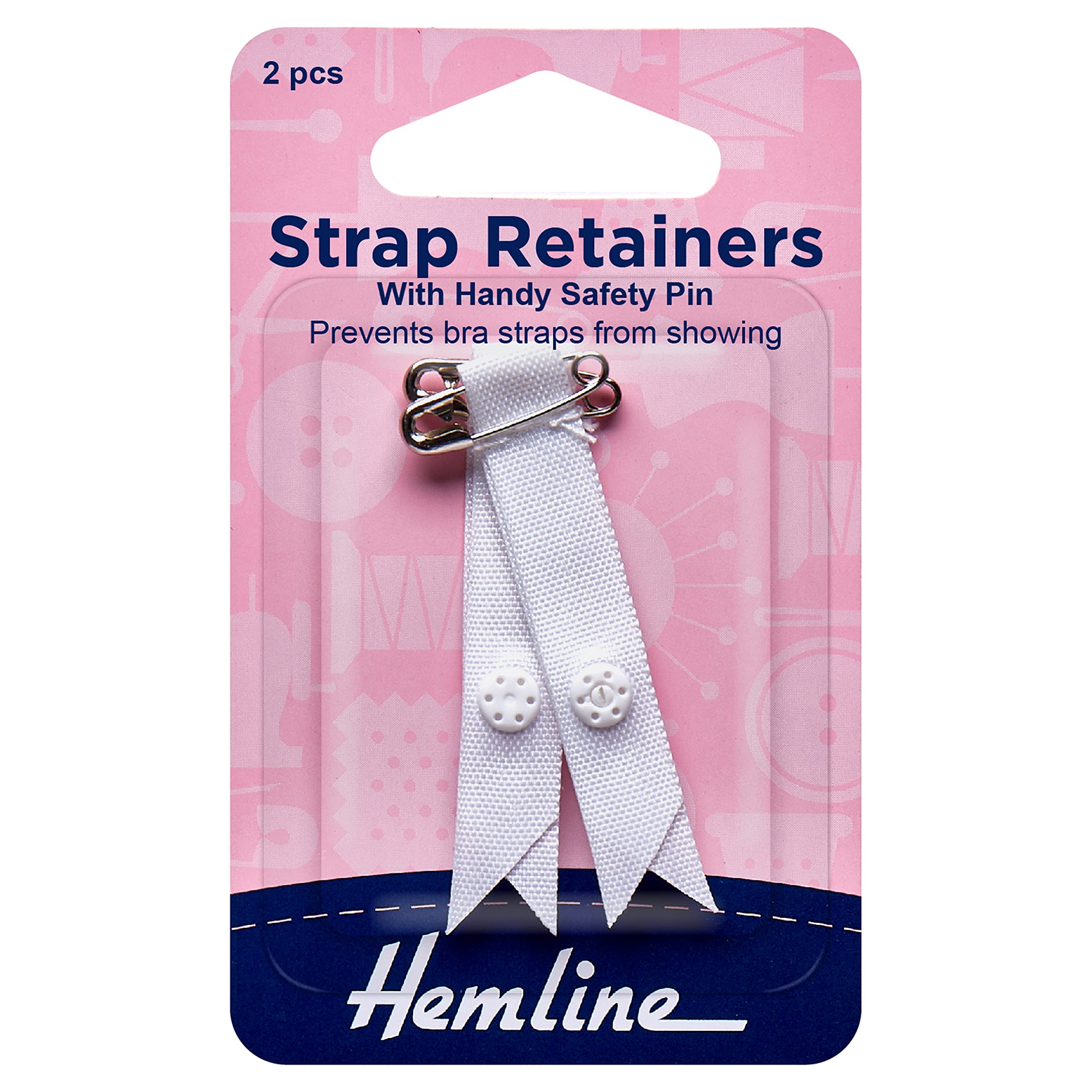 Minerva Shoulder Strap Retainers White Hemline H788.w