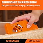 Jorgensen Chamfer Plane, Edge Corner Plane with 4 Cutter Heads, Storage Space - Hand Plane for Woodworking, Carpenter Woodworking Tools for Edge Trimming of Wood, Edge Corner Flattening