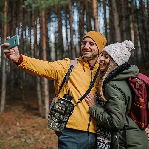 Miniatura 126 de NATURE PIONEOR Water Bottle Holder with Strap,Water Bottle Carrier Bag Sling Sleeve with Adjustable Shoulder Strap & Handle and Large Phone Pocket