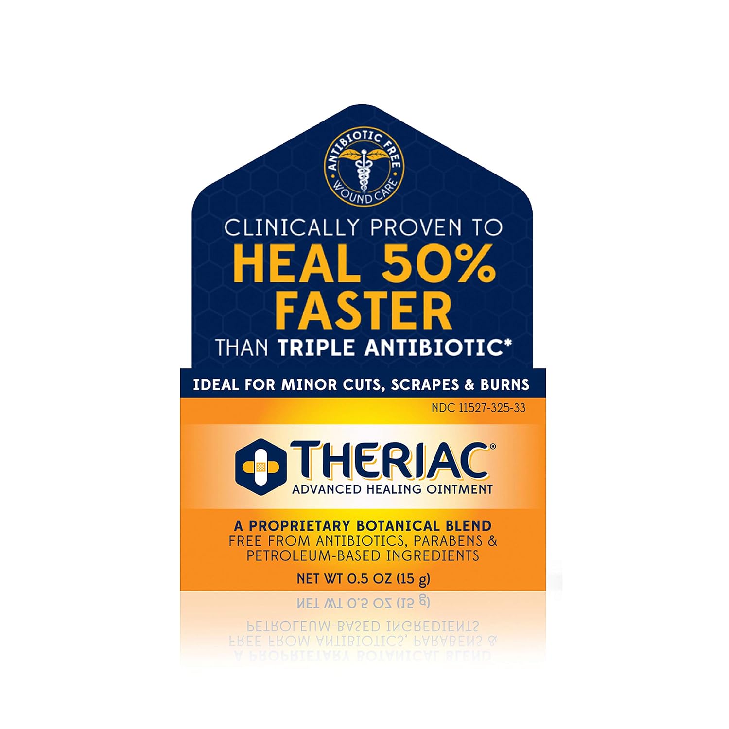 Theriac Advanced Manuka Honey Healing Ointment – Naturally Heals 50% Faster Than Triple Antibiotic/Ideal for Minor Cuts, Scrapes, and Burns / (0.5 Oz)