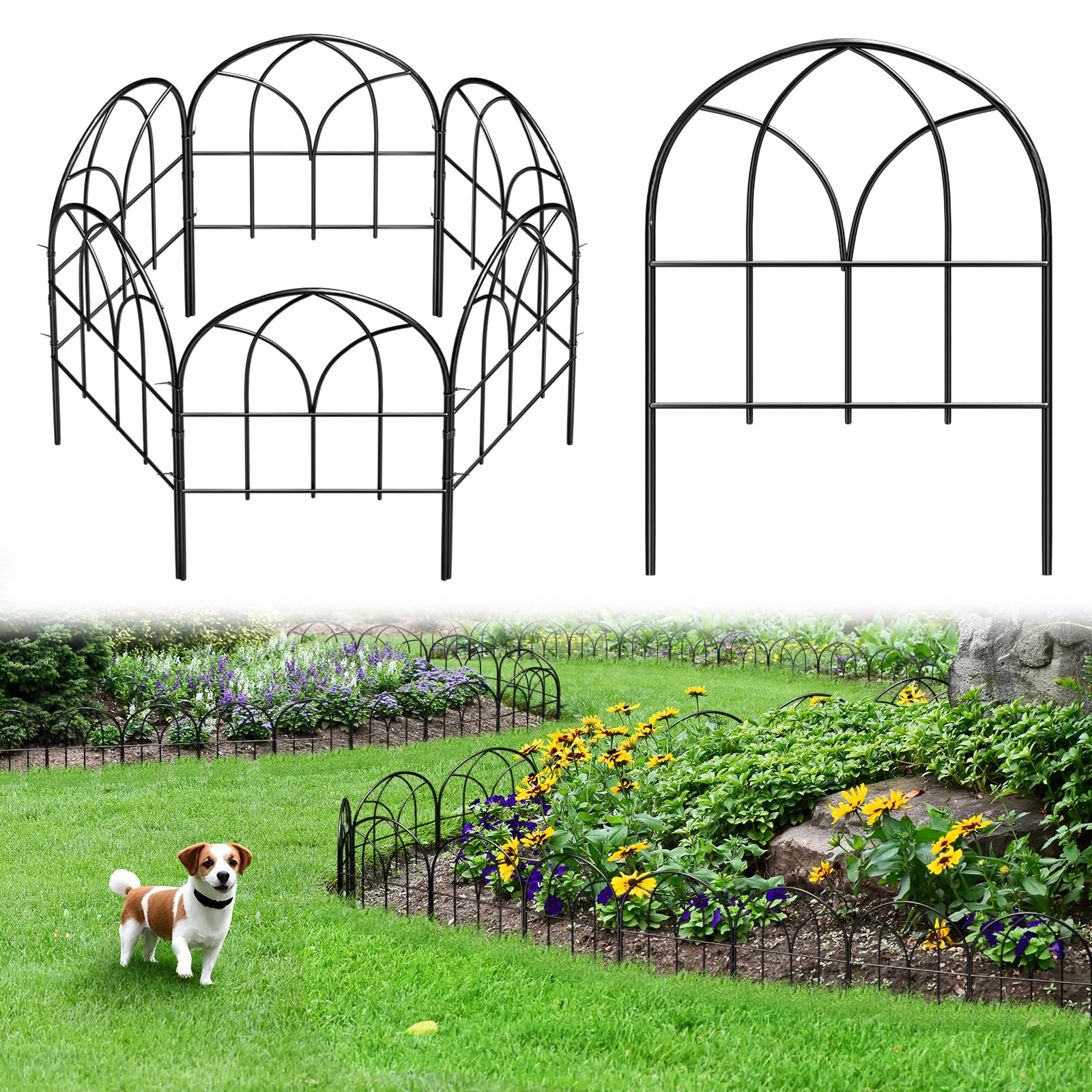 Promitop Decorative Garden Fence--6~26 Pack