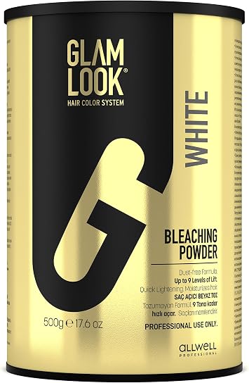 GLAMLOOK White | White Powder Opener 500 gr. | Professional High Opening Power | Harmless Moisturizing Formula | Hair Color Lightening Powder Suitable for Home and Hairdresser Use