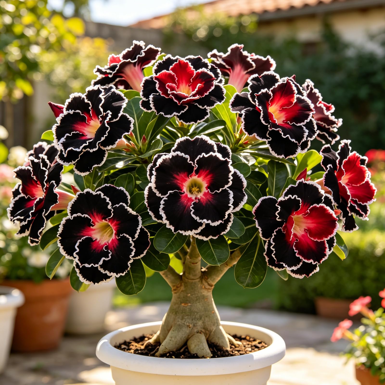 Perennial Desert Rose Bulbs for Planting UK-Rare-Tropical Decor-Easy Growing-Excellent Display-Perfect for Gardens & Courtyards-1bulbs-A