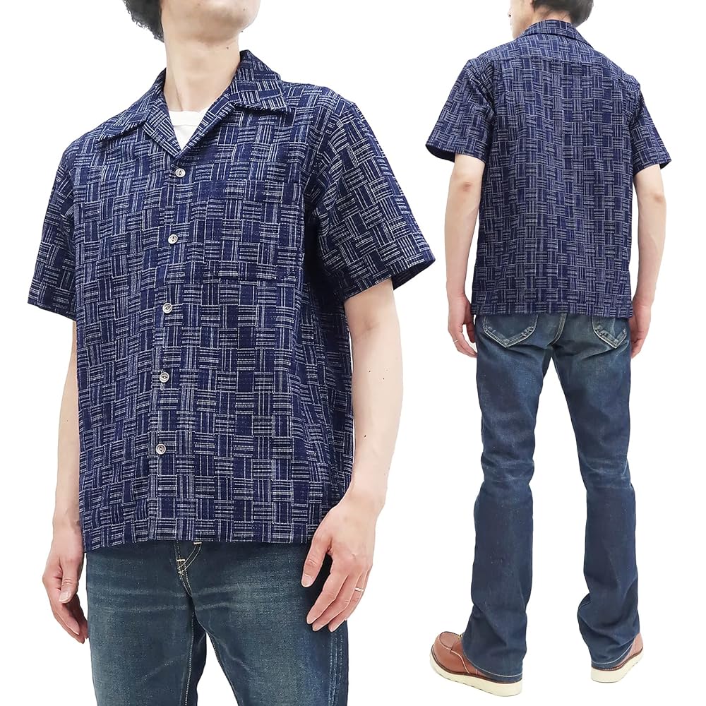 y's かすり short sleeb shirt Luru Boxy Short Sleeve Shirt - Blue | Levi's® US