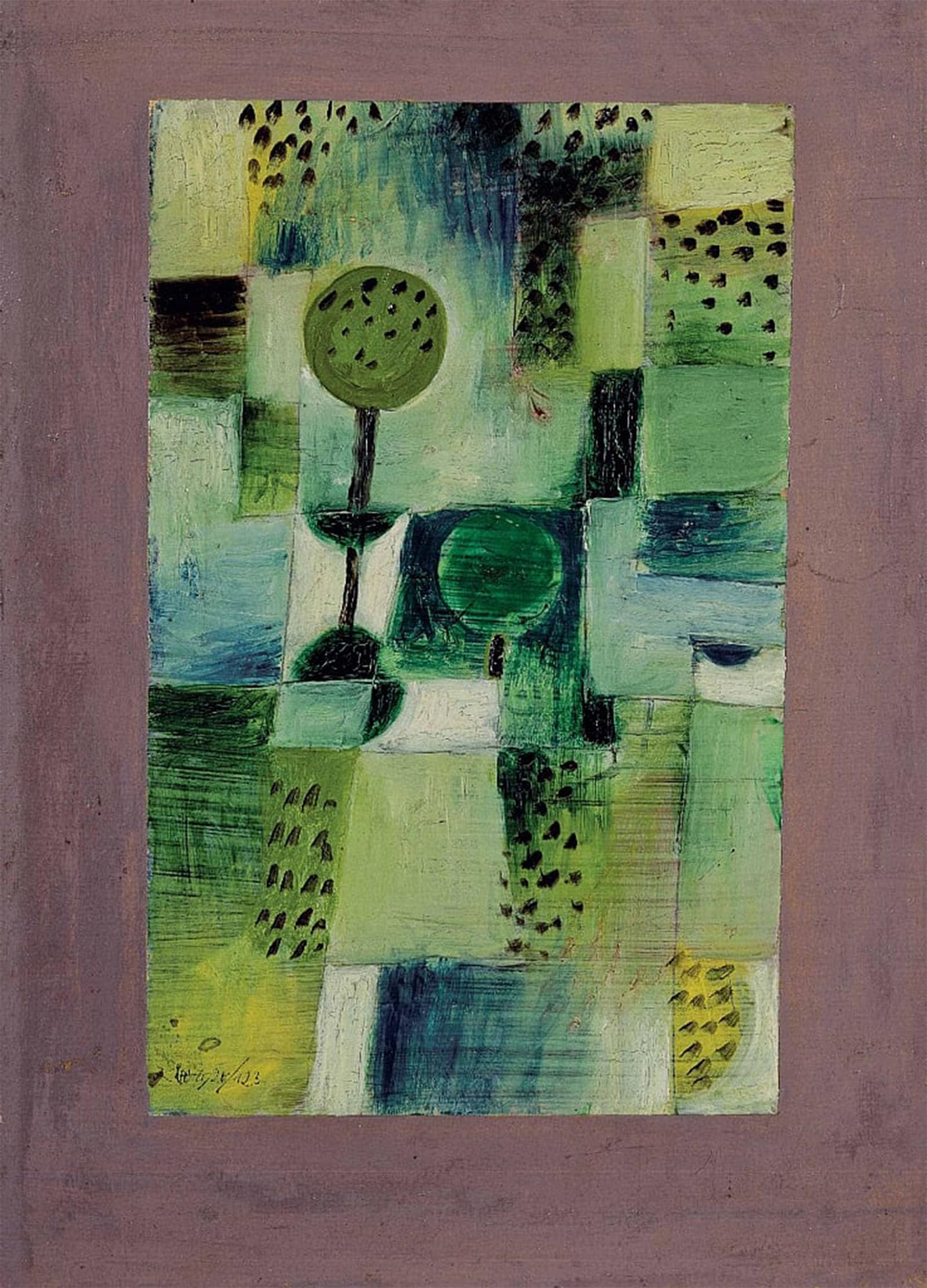 ARTXLXXBN Famous Print Painting Colorful Art Print Park Picture in the Rain Park in the Rain by Paul Klee Canvas Art Decorations for Home Decor 60x90cm