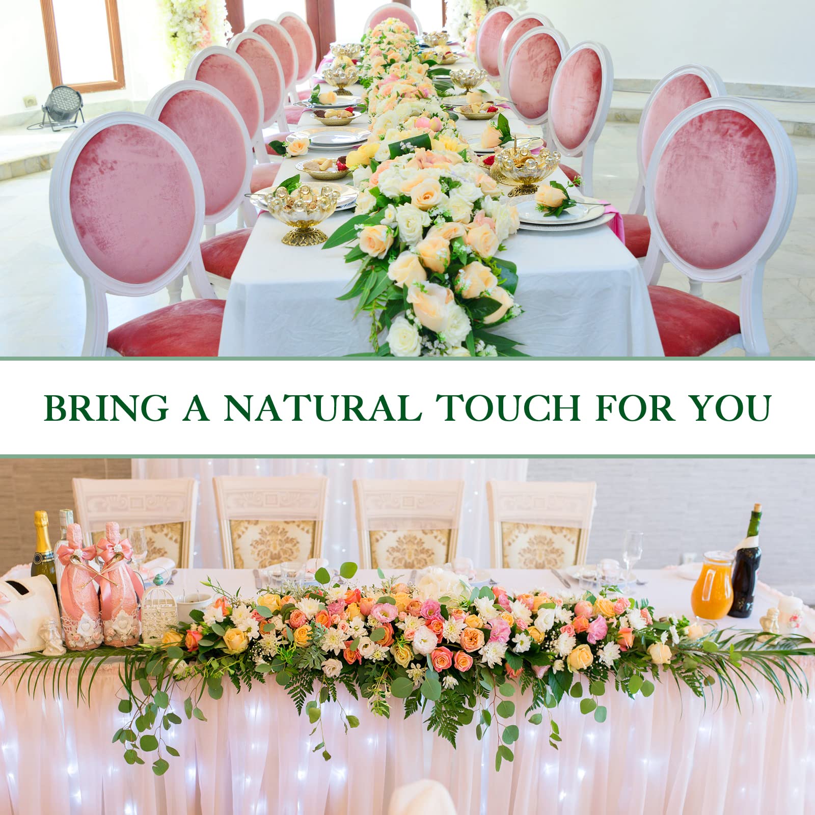 Veemoon 14PCS Floral Foam Netted Garland - Image 4