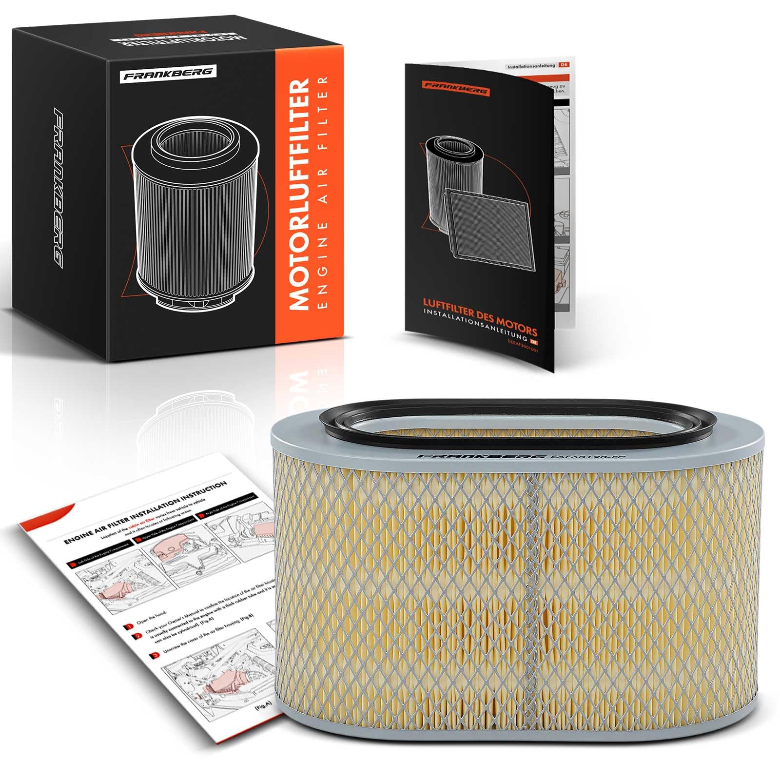 Filtro de aire Frankberg de alto flujo para Pajero II V2W a V5W 7