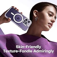 Vista 148 de TOCOL Funda magnética 3 en 1 para iPhone 15 Pro, mejorada [protección completa de cámara] con 2 protectores de pantalla, compatible con MagSafe, Gris