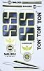AYN Cricket Bat Sticker 4D Digital Embossed English Willow Fiber Tape Sports Accessories Protection, Smacker Black
