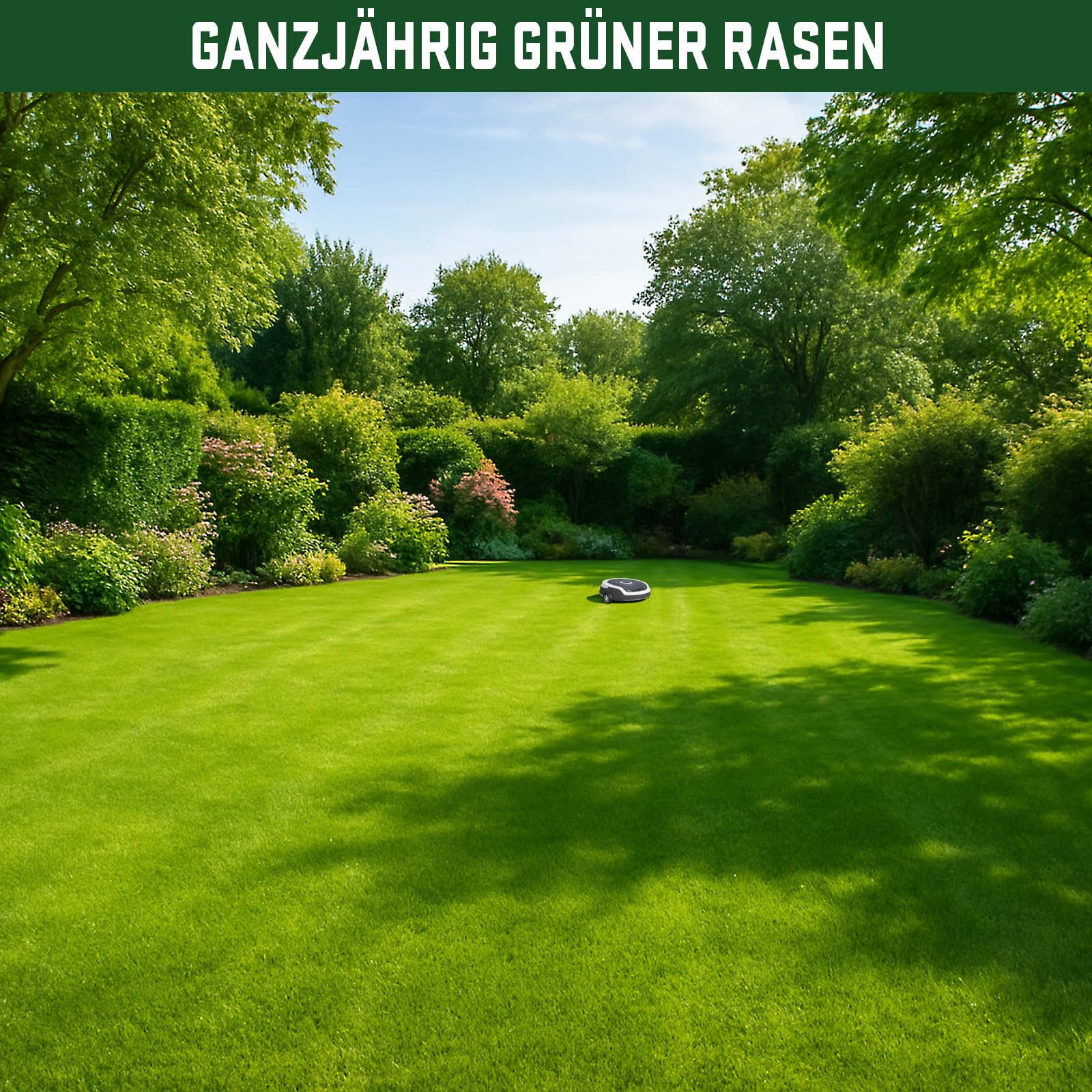 Hybridgras - Rasenfliesen aus Hybridgras für den Außenbereich (1x5m) - Strapazierfähige Grasfliesen gegen Rasenlücken - Flexibler Kunstrasen für Garten