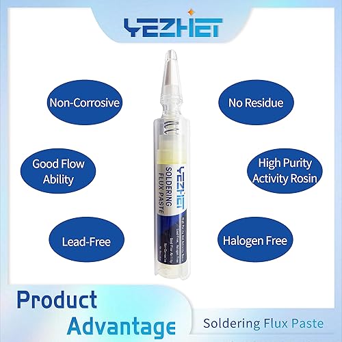 Miniatura 4 de Pasta de fundente de soldadura sin limpieza (0.71 oz/botella), flujo de colofonia para soldadura electrónica, flujo de soldadura de colofonia sin