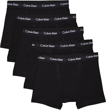 Calvin Klein Men's Trunks 5pk 000nb3764a Trunks Pack of 5
