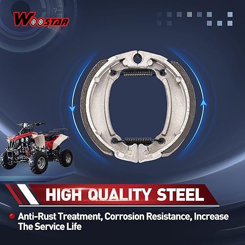 Miniatura 4 de WOOSTAR Reemplazo de zapatas de freno de tambor de 3.150 in para 50cc 70cc chino ATV 4 ruedas Quad Scooter ciclomotor