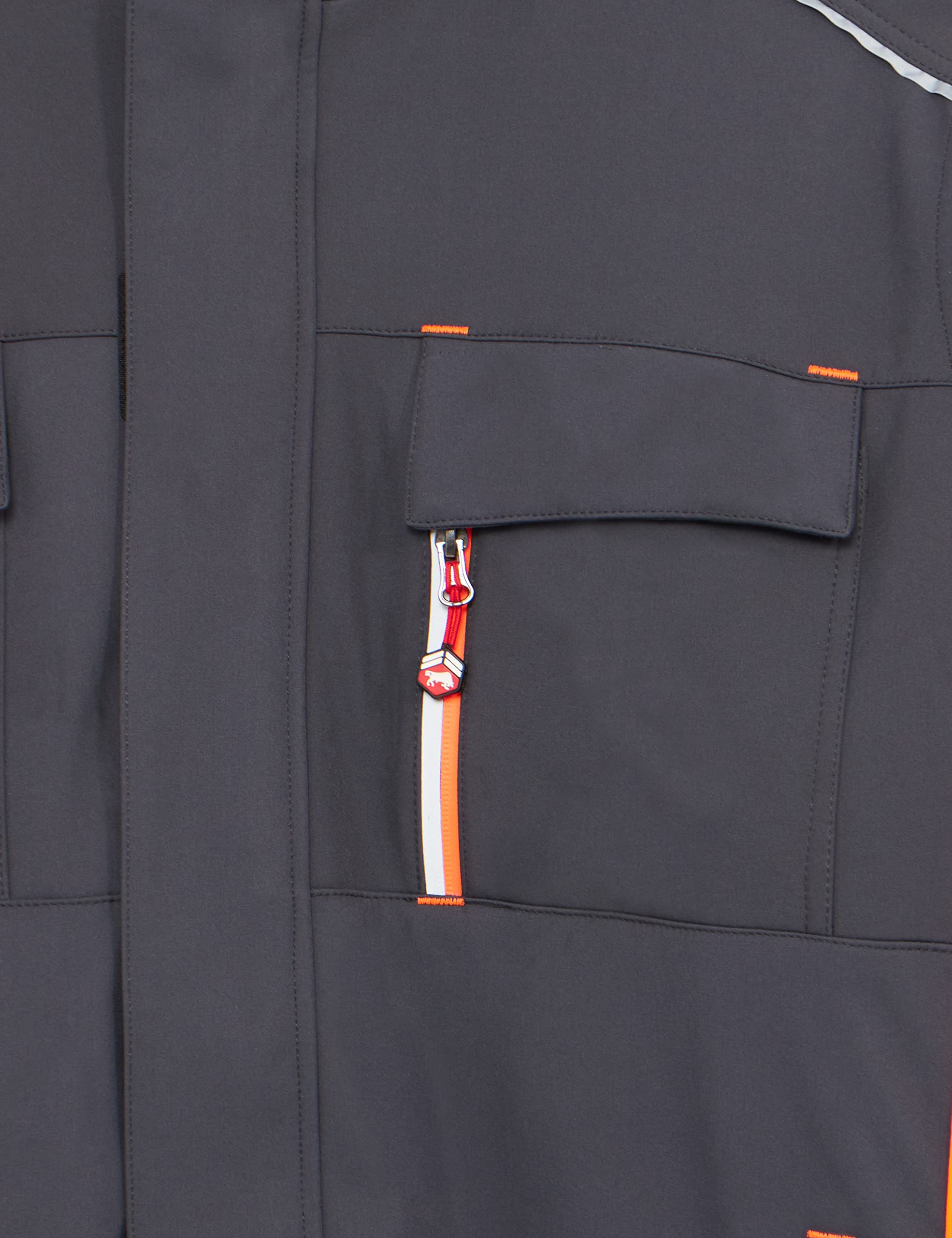 Bullstar Thermo-Softshelljacke ULTRA (Farbe grau, Größe XXL, Funktionsjacke für jedes Wetter, mit Kaputze, Arbeitskleidung) 9342-0-400-XXL