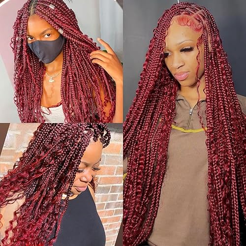 Miniatura 7 de Cabello humano trenzado de onda profunda a granel para trenzar, extensiones de cabello rizado sin trama para trenzas bohemias, paquetes de cabello