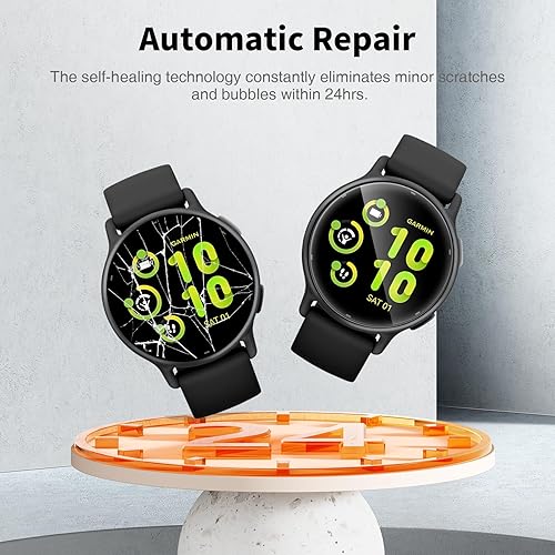 Vista 3 de LK Paquete de 6 protectores de pantalla para Garmin Vivoactive 6/Vivoactive 5 de 1.654 in – Protector de pantalla de TPU suave antiarañazos