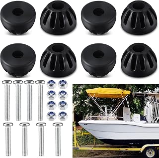 BBTO 8 Set Replacement Rubber Shocks for Transom Savers Compatible with Sp-410 Transom Saver Replacement Pads for Boat Trailer Tie Downs Accessories