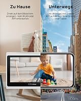 CZEview WiFi Babaőrző 2 Kamerával és Applikációval - 2K/4,3" Kijelző, 360° PTZ, Automatikus Követés, Éjjellátó, Sírás/Mozgásérzékelő, Hőmérő 4