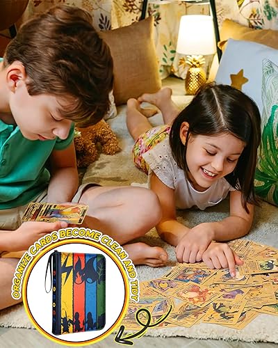 Miniatura 3 de Lotadilo Carpeta de tarjetas con 4 bolsillos, 440 bolsillos, tarjetero para álbum, colección de tarjetas de juego, carpetas para niños,