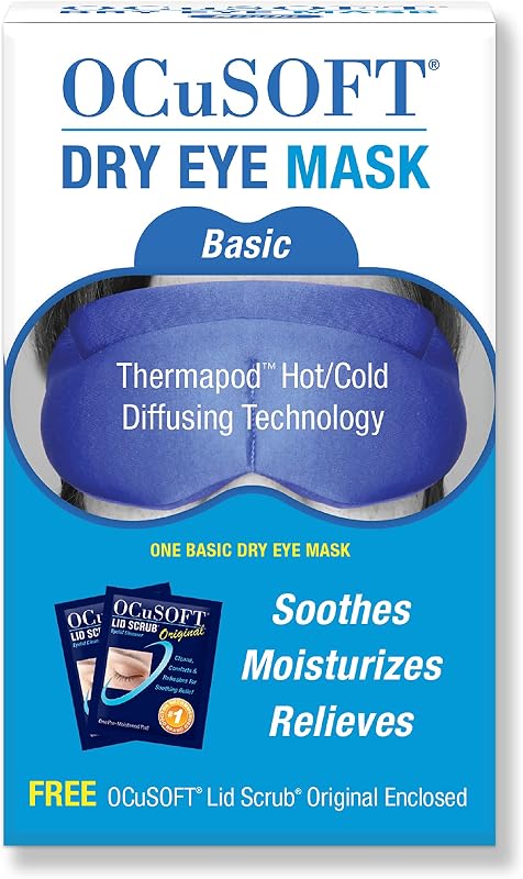 OCuSOFT Máscara para Olhos com Thermapod e Sachês de Limpeza das Pálpebras