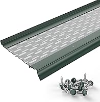 Vista 16 de Micromesh 5 pulgadas Gutter Guards Leaf Protection, 1 Pies Paquete de muestra Bronce oscuro, Malla de acero inoxidable, Cubiertas de canalón