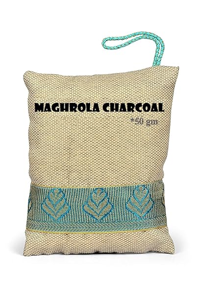 MAGHROLA Non-Electric NATURAL Air Purifying Bag Bamboo Charcoal Air Freshener Deodorizer Dehumidifier for Odor Absorber For Car, Rooms, Pets, Shoes, Packet Home Basement and Pet Area etc (50 gm)