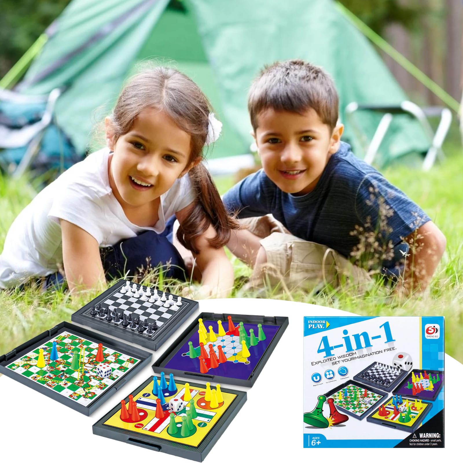 Science4you Giochi Da Viaggio 100 In 1 – 100 Giochi Da Tavolo Per Famiglie, Bambini E Adulti – Scacchi, Dama, Serpenti E Scale, Ludo E Tanti Altri