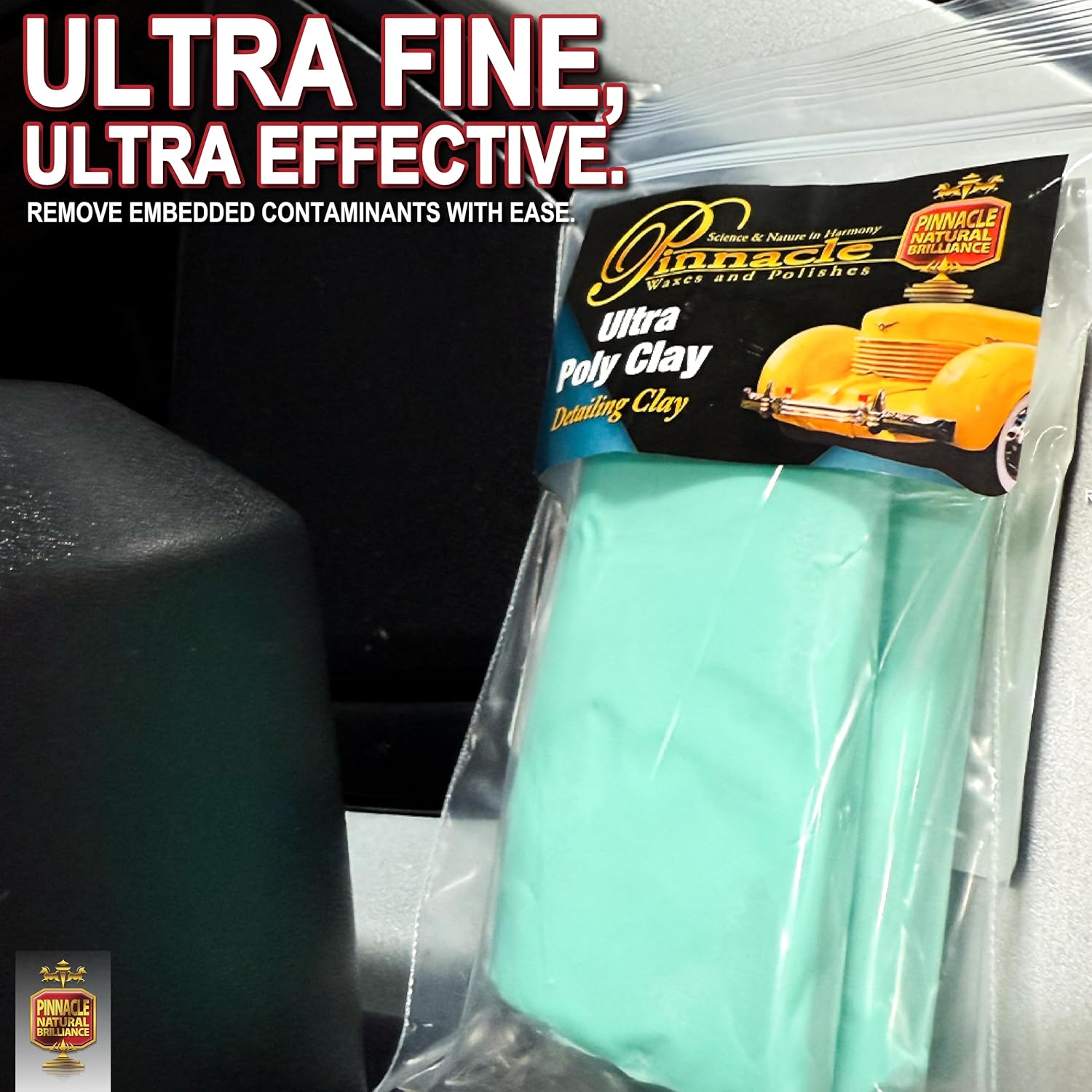 Pinnacle Natural Brilliance PIN-510 Ultra Poly Detailing Clay Bar (2 Pack) | Prep Your Paint for Correction and Protection with The Pinnacle of Detailing Products!