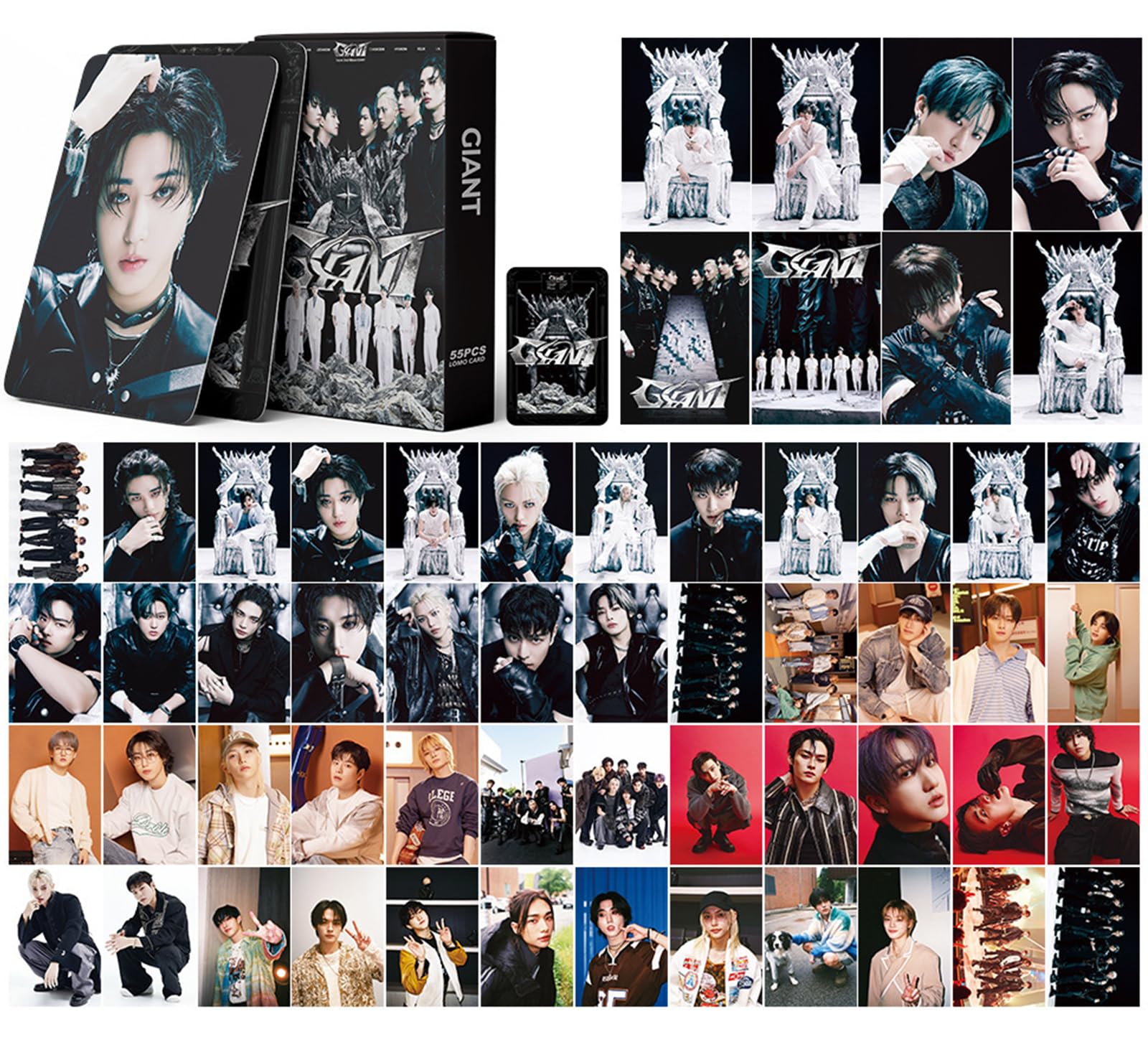 Stray Kids Lomo kartki 54 szt., Kpop Stray Kids Photocard, Lomo Cards, Stray Kids Giant Nowy Album Card Stray Kids Karty Kpop StrayKids fotokartki
