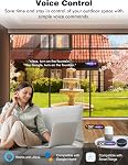 EIGHTREE 5GHz Outdoor Smart Plug Waterproof IP44, WiFi Smart Outlet Plug with 2 Independently Controlled Outlets, Compatible with Alexa&Google Assistant, Voice&Remote Control, Timer & Schedule, 1 Pack
