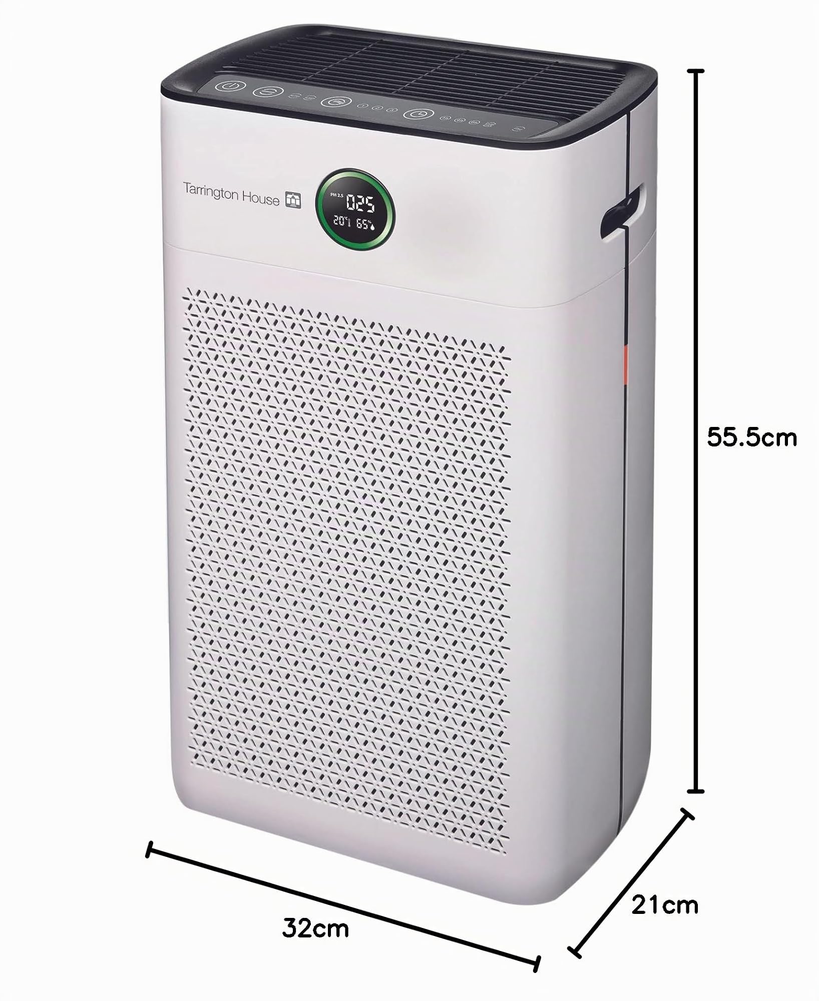Tarrington House Purificatore d'aria AP4021, con filtro HEPA H14, timer di 8 ore, telecomando, purifica fino a 338 m³/h, 40 W, efficienza di filtrazione: 99,995%, funzione di ionizzazione, bianco