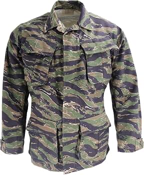 Amazon.com: M MCGUIRE GEAR Vietnam Fatigue Shirt, Ripstop Fabric