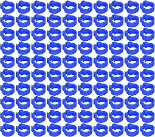Anel para Pés de Pombos, Resistente Ao Frio 100 Peças 0,51 X 0,47 X 0,20 pol. Suprimentos para Pombos 8 Mm Anéis para Pernas de Pombos para Identificação e Marcação de Pombos