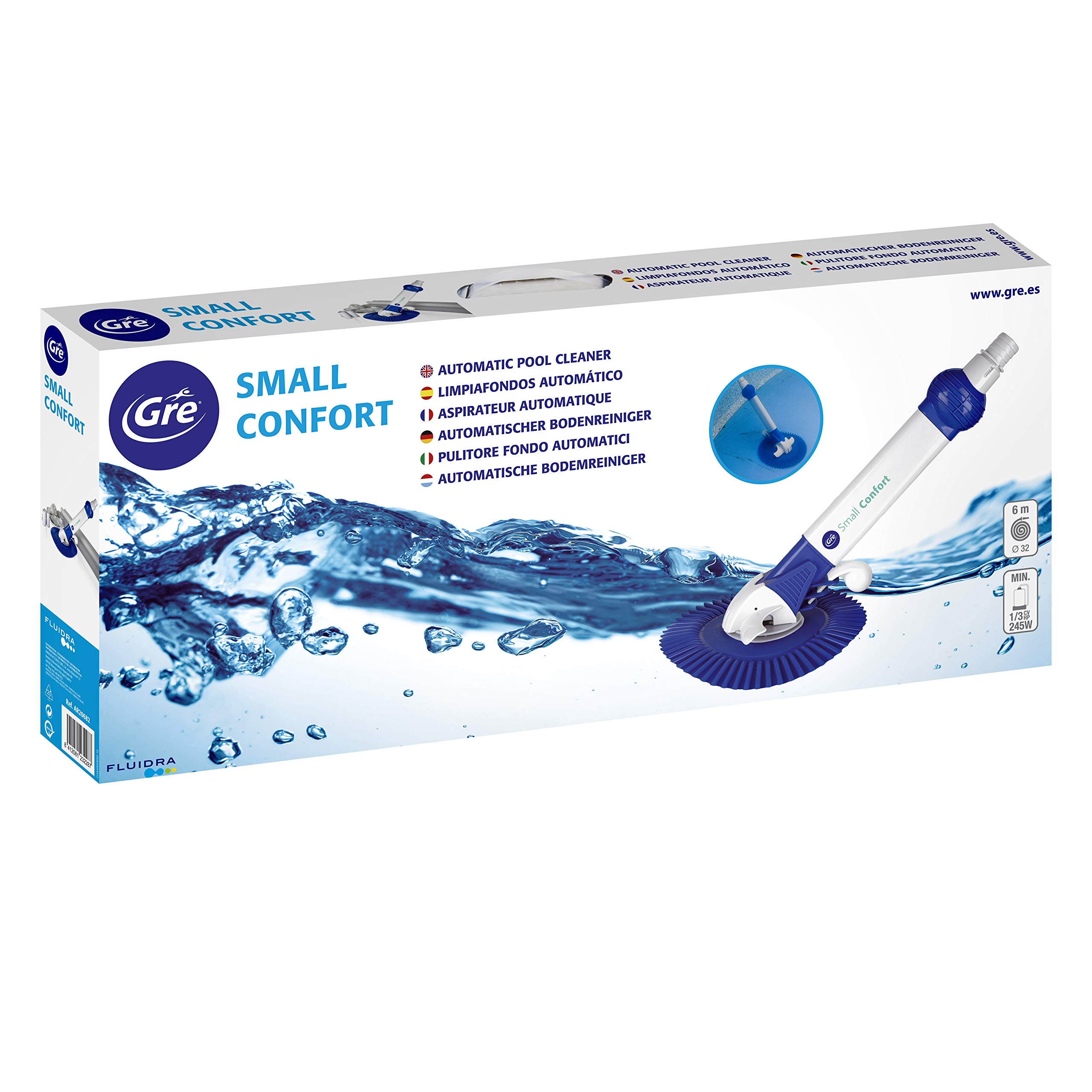 Gre AR20682 Small Confort pulitore ad aspirazione Piscine Fuori Terra Fondo