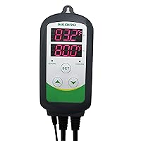 Vista 2 de Inkbird Controlador de temperatura de doble etapa Calefacción y refrigeración con CA 100 a 240V ITC-308S y sonda NTC para fermentación de sala