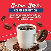 Vista 2 de Cafe Aroma Espresso de estilo cubano tostado oscuro, perfecto para café con leche y creaciones de café helado, 36 onzas (1 lata)